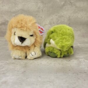 Vintage Puffkins Plush‎ Lancaster Lion Albert Alligator Pair 1990s Swibco Tags